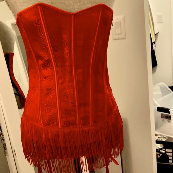 Dreamgirl Intimates & Sleepwear Red Satin Corset Poshmark